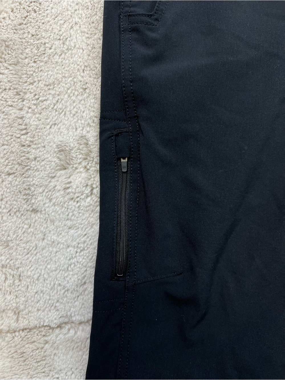 Eddie Bauer Pants Men 38x30 Black Hiking Cargo Fleece Lined Outdoors Outerwear - Picture 4 of 9